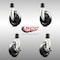 Service Caster 5 Inch 316SS Soft Rubber Swivel 1-7/8 Inch Expanding Stem Caster Brake SCC, 2PK SCC-SS316EX20S514-SRS-2-TLB-2-178 - alternate 1